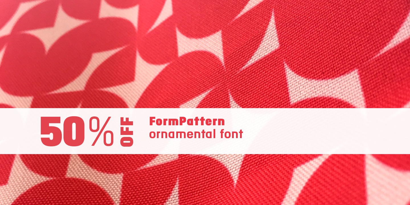 Пример шрифта FormPattern One